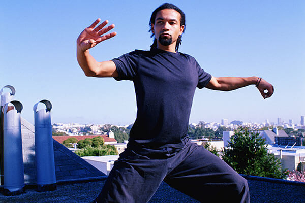 A man doing Tai Chi a non traditional therapies practice - Morningside Recovery